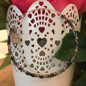 Alex and Ani: Blue Crystals with Silver Beads